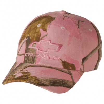 's Chevy Bowtie Realtree Hardwoods Cotton Pink Camo Hat  eb-39737013